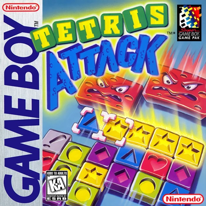 Portada de Tetris Attack para Game Boy (PAL Europa)