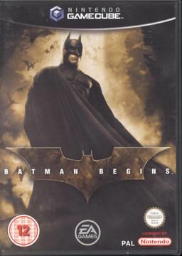 Portada de Batman Begins para GameCube (PAL España)
