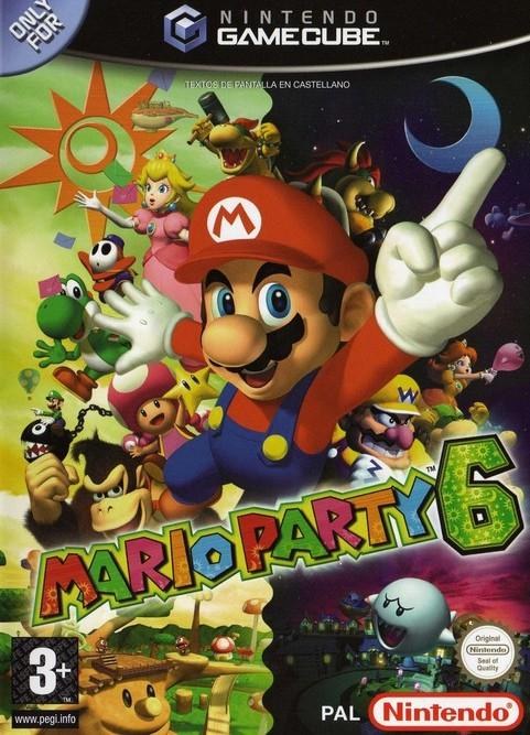 Portada de Mario Party 6 para GameCube (PAL España)