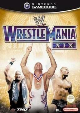Portada de WWE WrestleMania XIX para GameCube (PAL España)