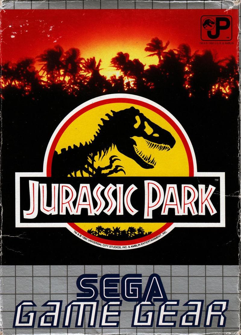 Portada de Jurassic Park para Game Gear (Japón)