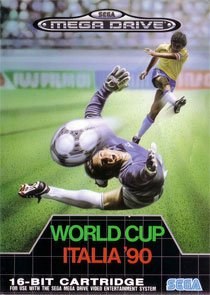 Portada de World Cup Italia '90 para Mega Drive (PAL Europa)