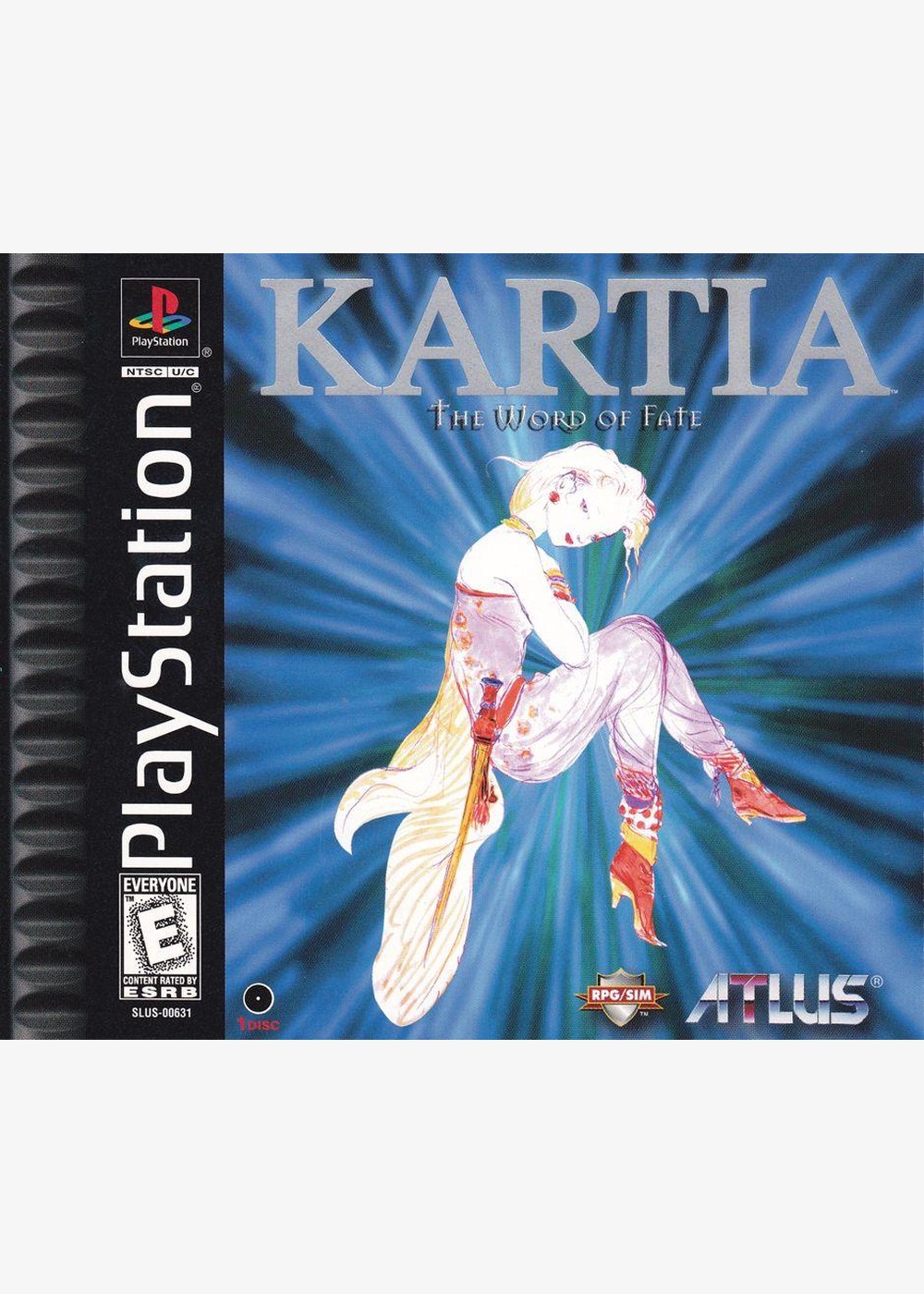 Portada de Kartia Word of Fate · NTSC USA