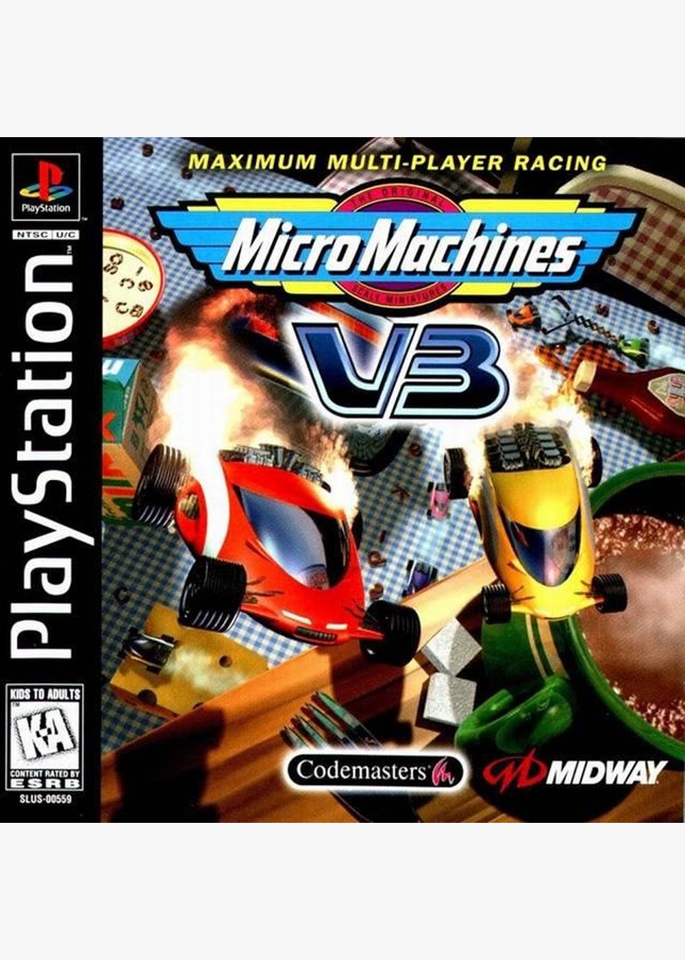 Portada de Micro Machines V3 · NTSC USA