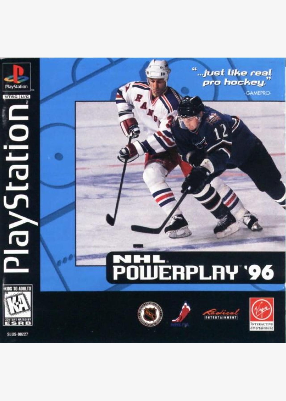 Portada de NHL Powerplay 96 · NTSC USA