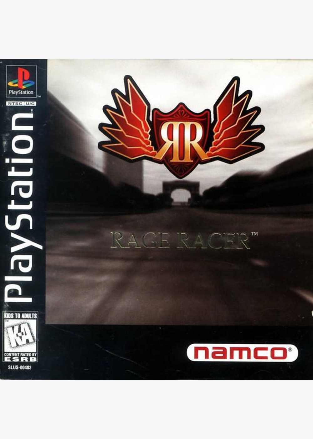 Portada de Rage Racer · NTSC USA