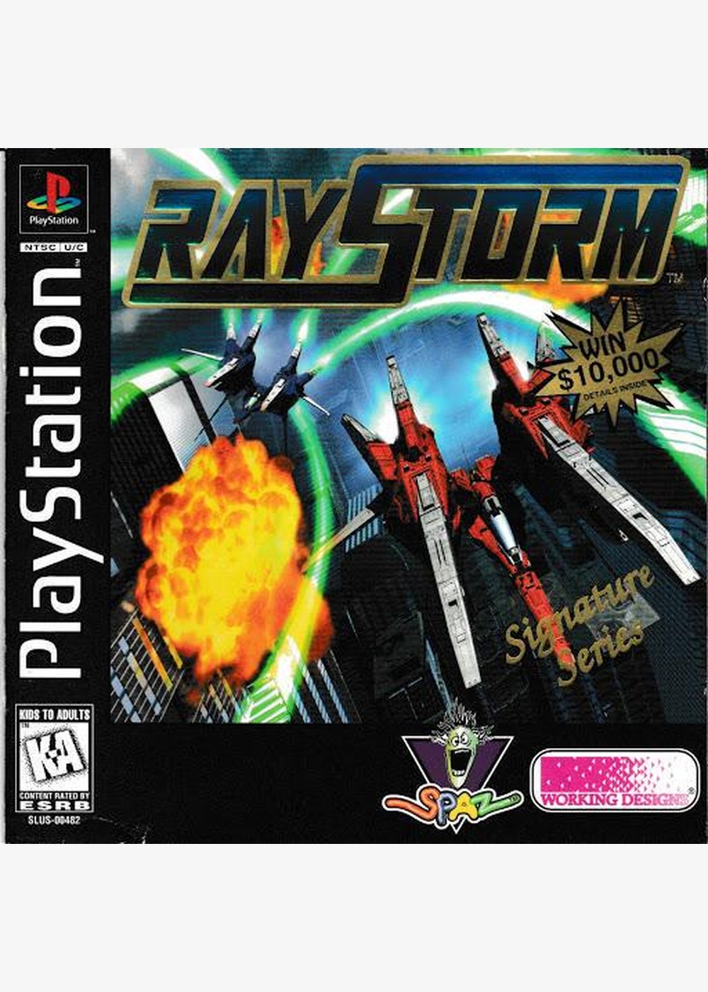 Portada de Raystorm · NTSC USA
