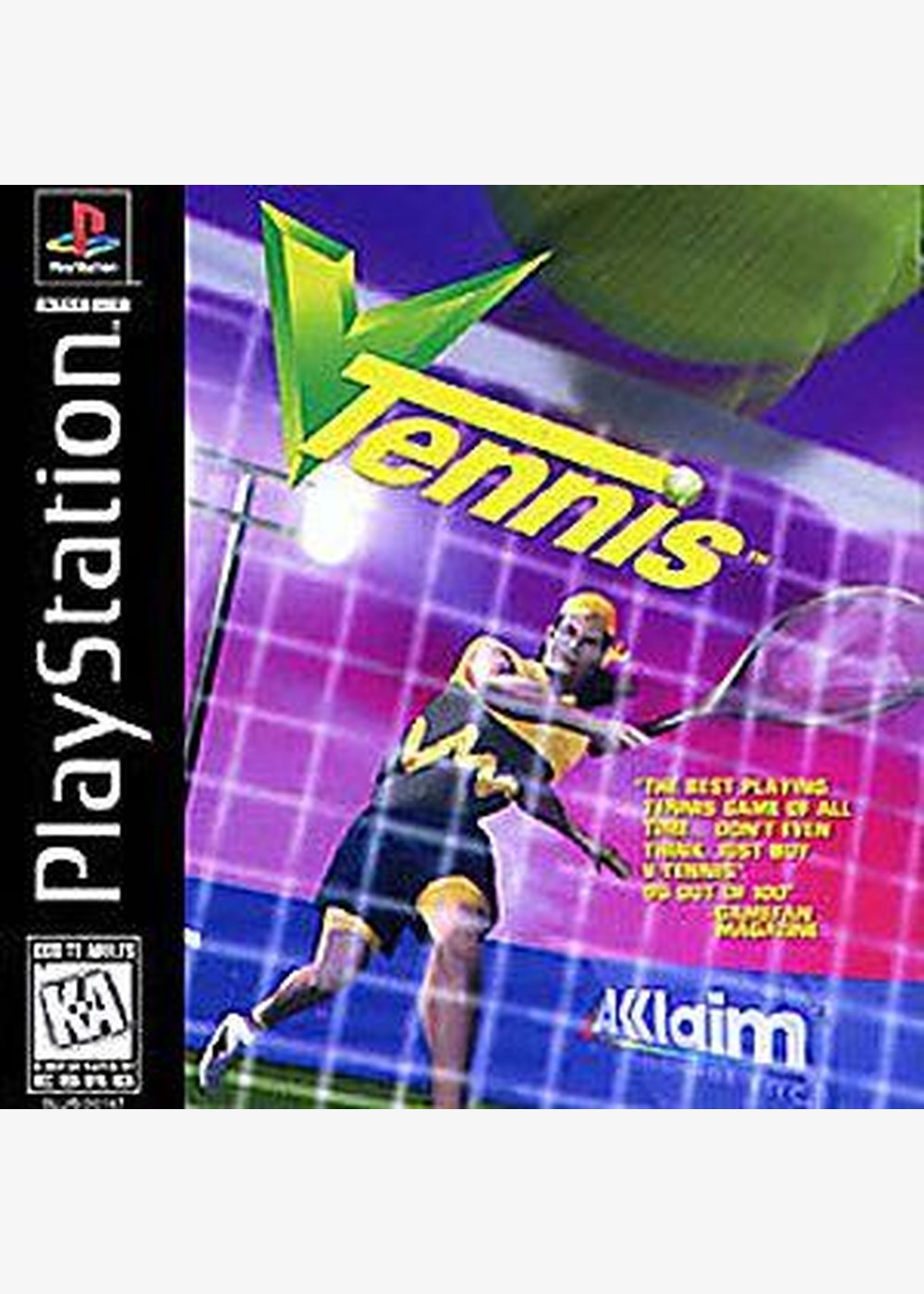 Portada de V-Tennis · NTSC USA