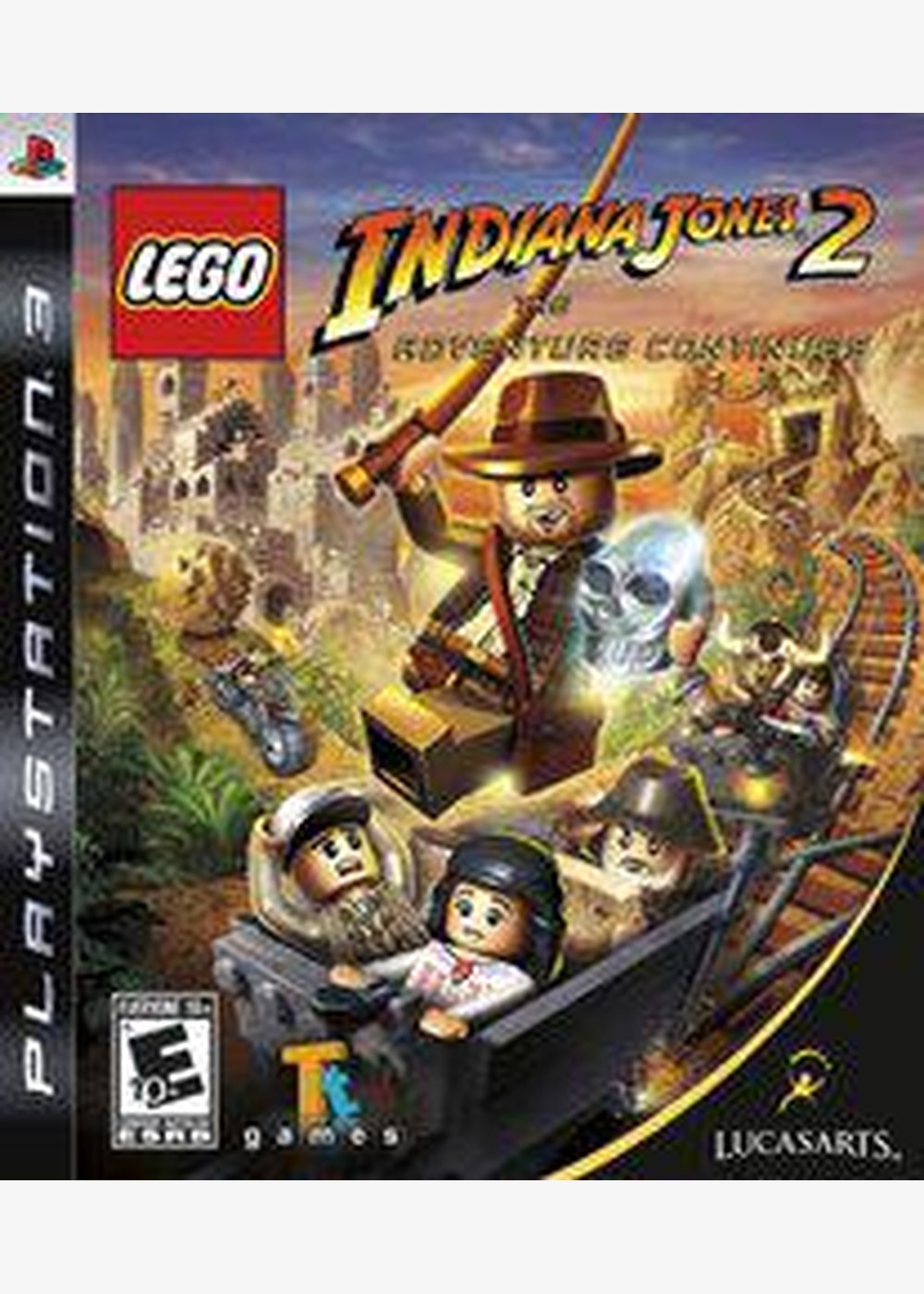 Portada de LEGO Indiana Jones 2: The Adventure Continues Estándar para PS3 (US)