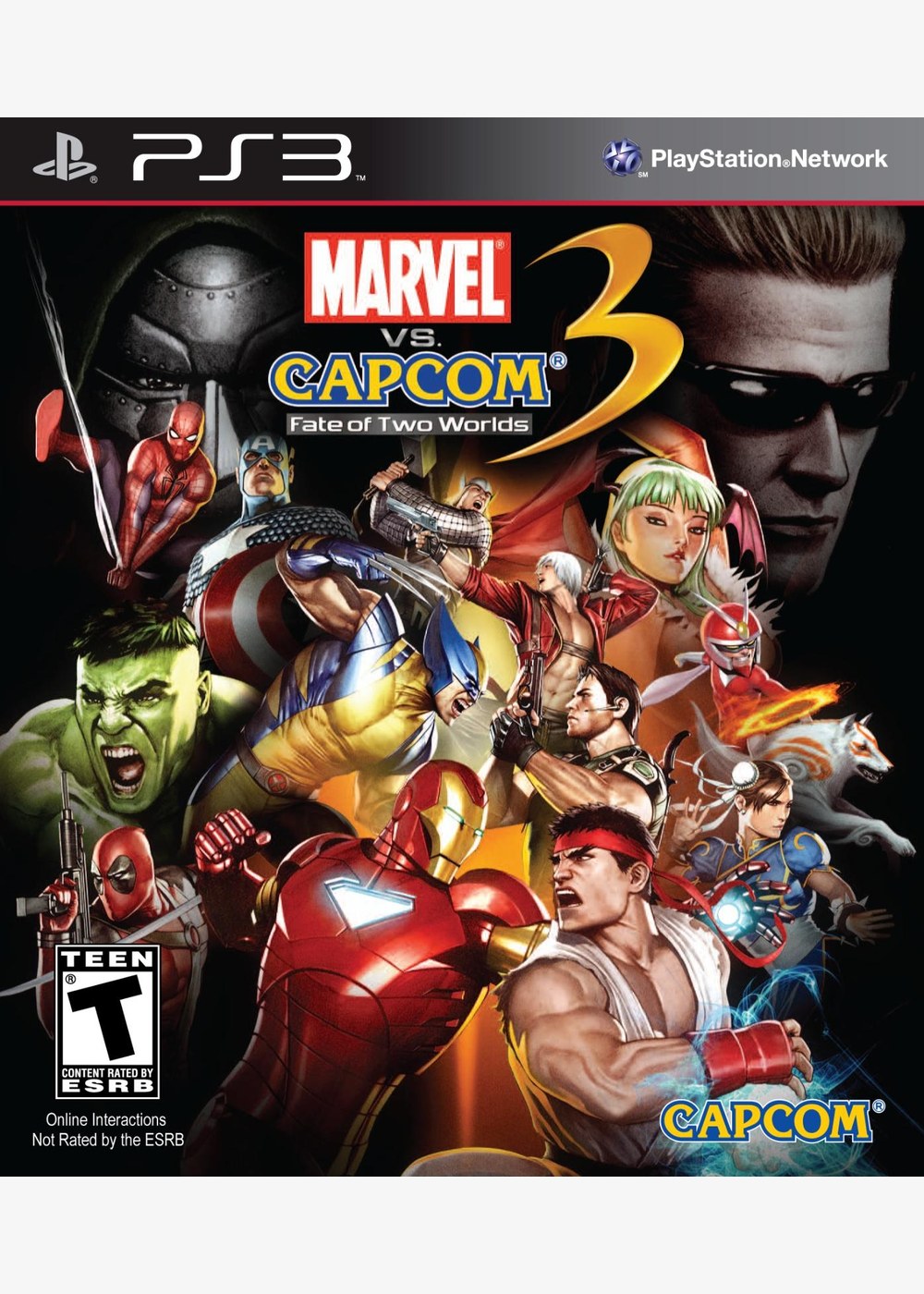 Portada de Marvel Vs. Capcom 3: Fate of Two Worlds Estándar para PS3 (US)