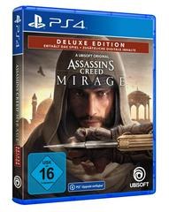 Portada de Assassins Creed Mirage Deluxe Edition para PS4 (PAL España)