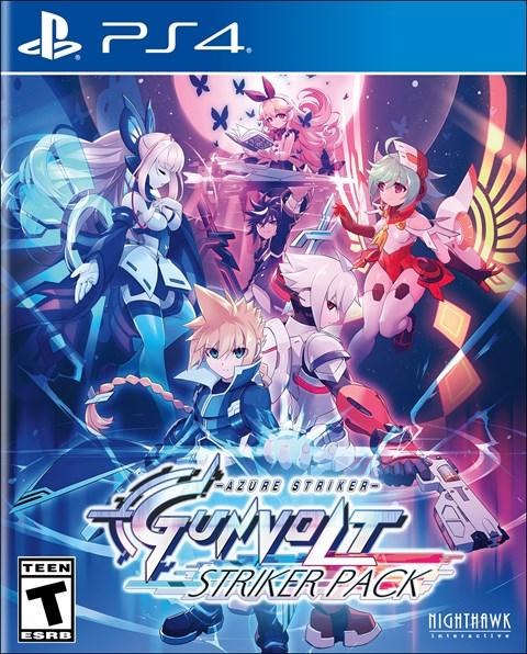Portada de Azure Striker Gunvolt Striker Pack para PS4 (NTSC USA)