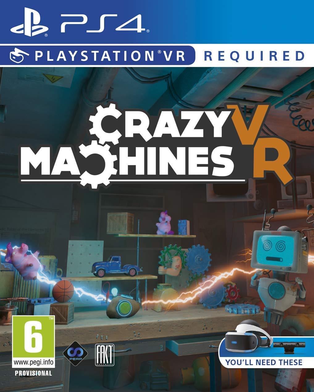 Portada de Crazy Machines VR para PS4 (PAL España)