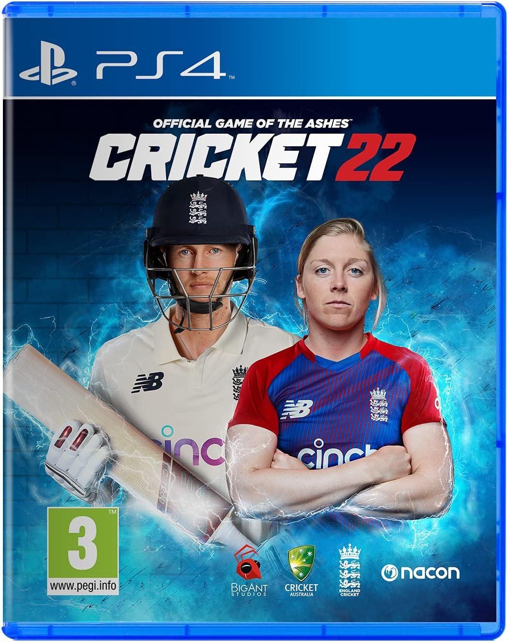 Portada de Cricket 22: The Official Game of The Ashes para PS4 (PAL España)