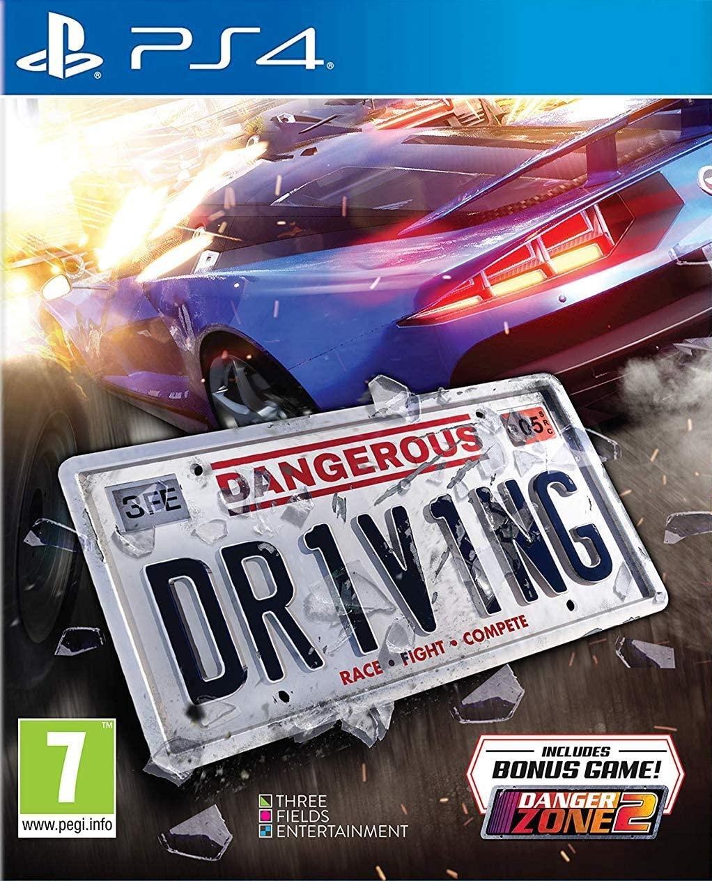 Portada de Dangerous Driving para PS4 (PAL España)