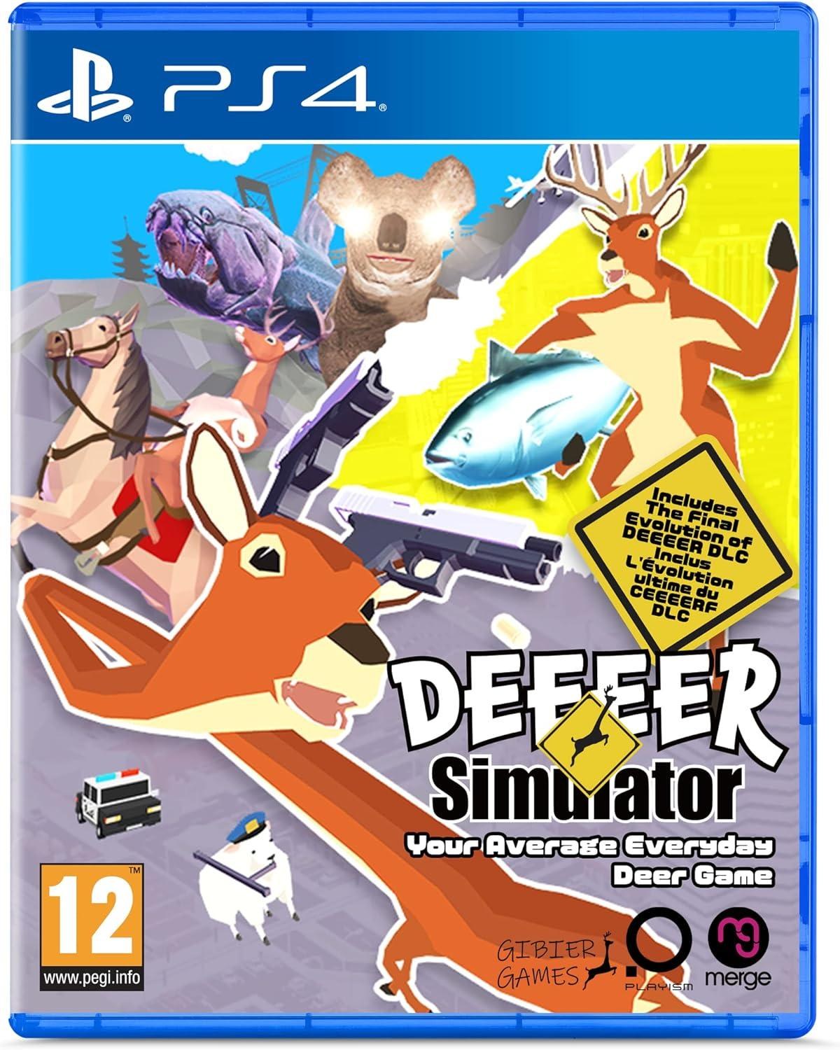 Portada de DEEEER Simulator: Your Average Everyday Deer Game para PS4 (PAL España)