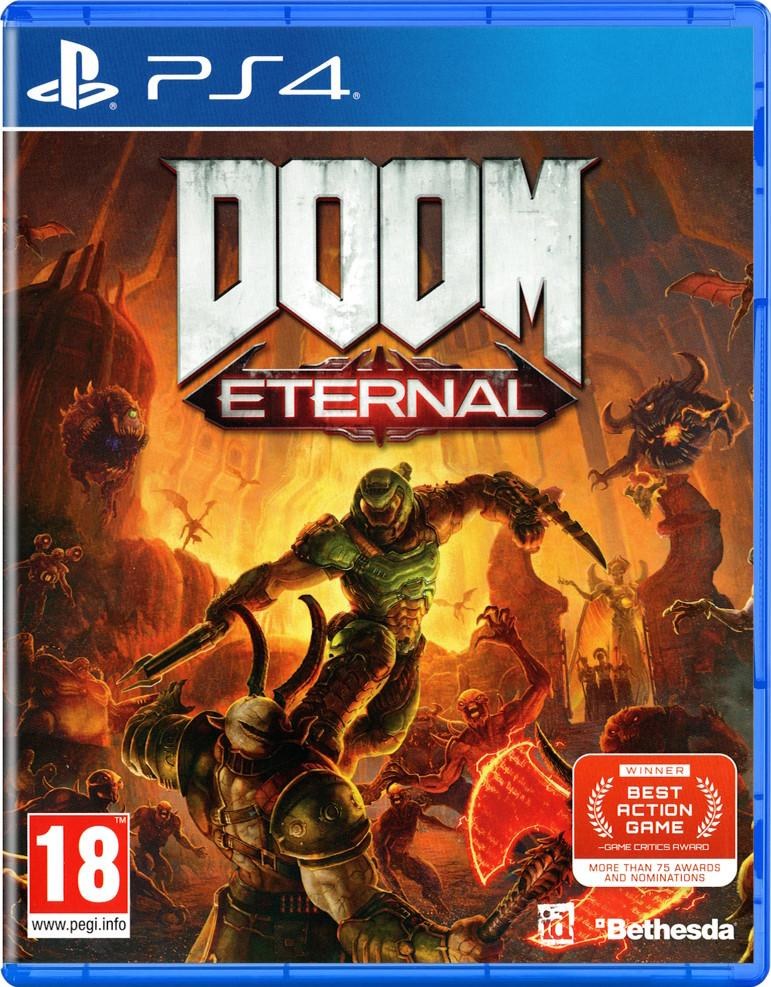 Portada de Doom Eternal para PS4 (PAL España)
