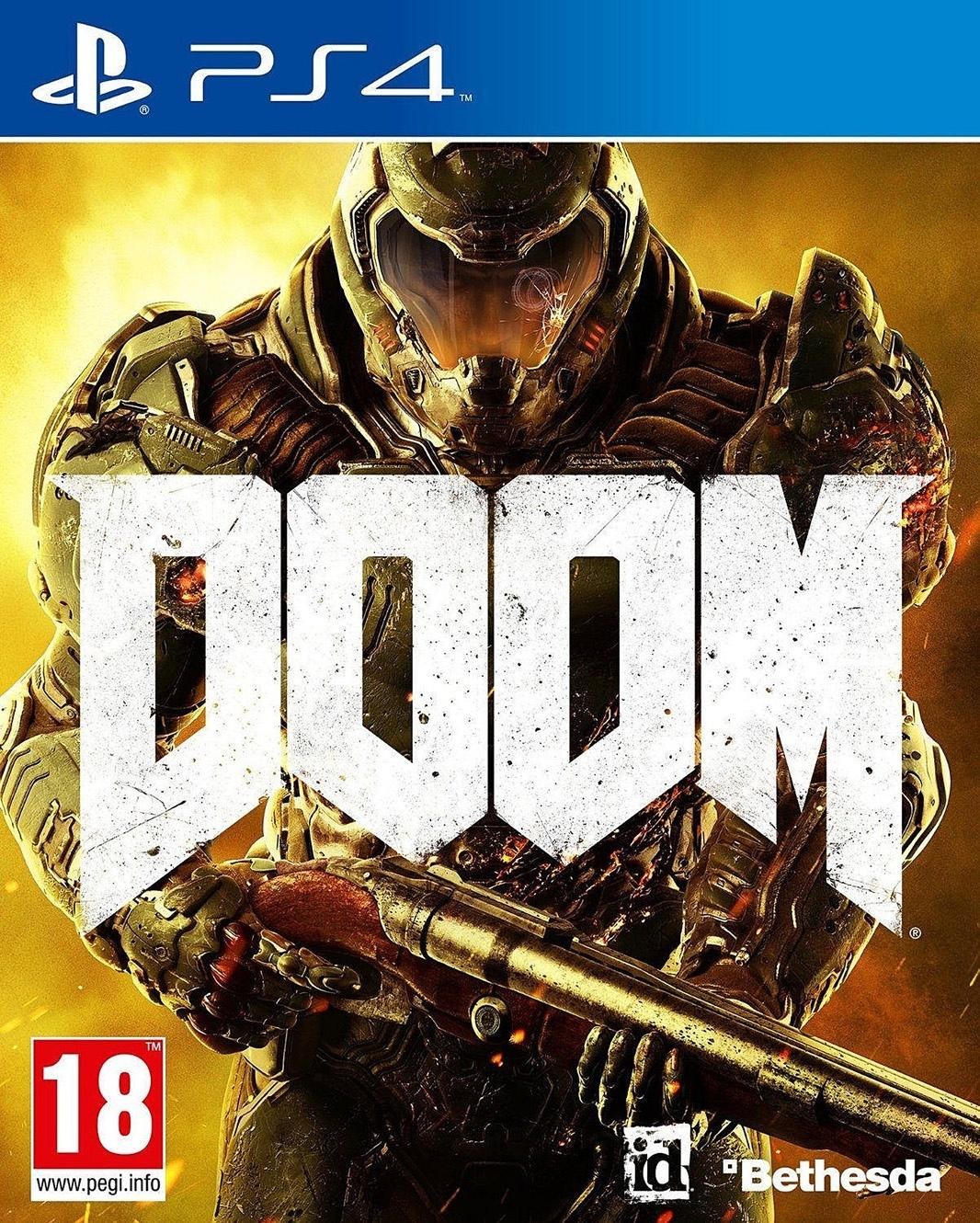 Portada de Doom para PS4 (PAL España)