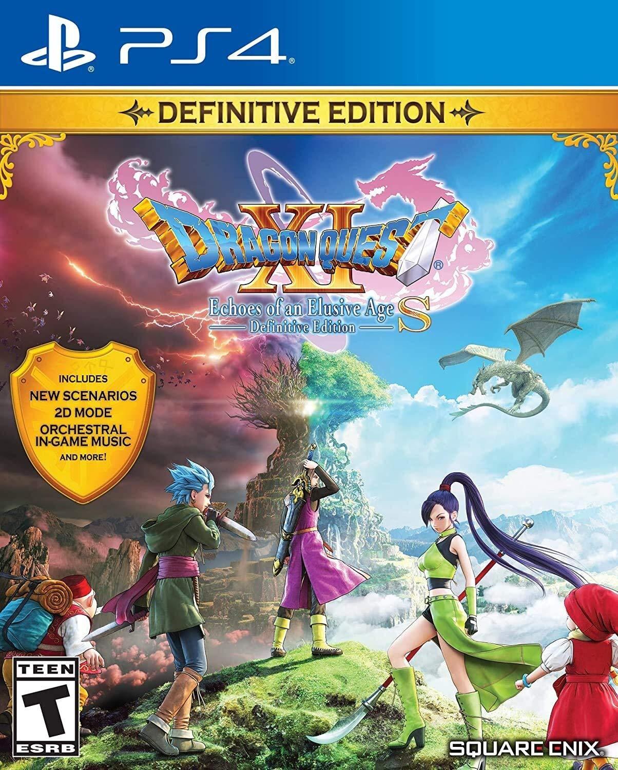 Portada de Dragon Quest XI S: Echoes of an Elusive Age Definitive Edition para PS4 (NTSC USA)
