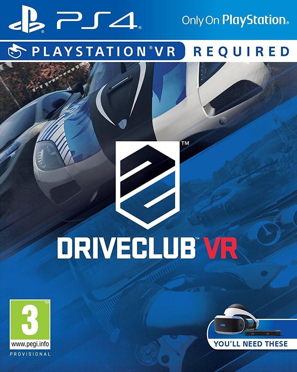 Portada de DriveClub VR para PS4 (PAL España)