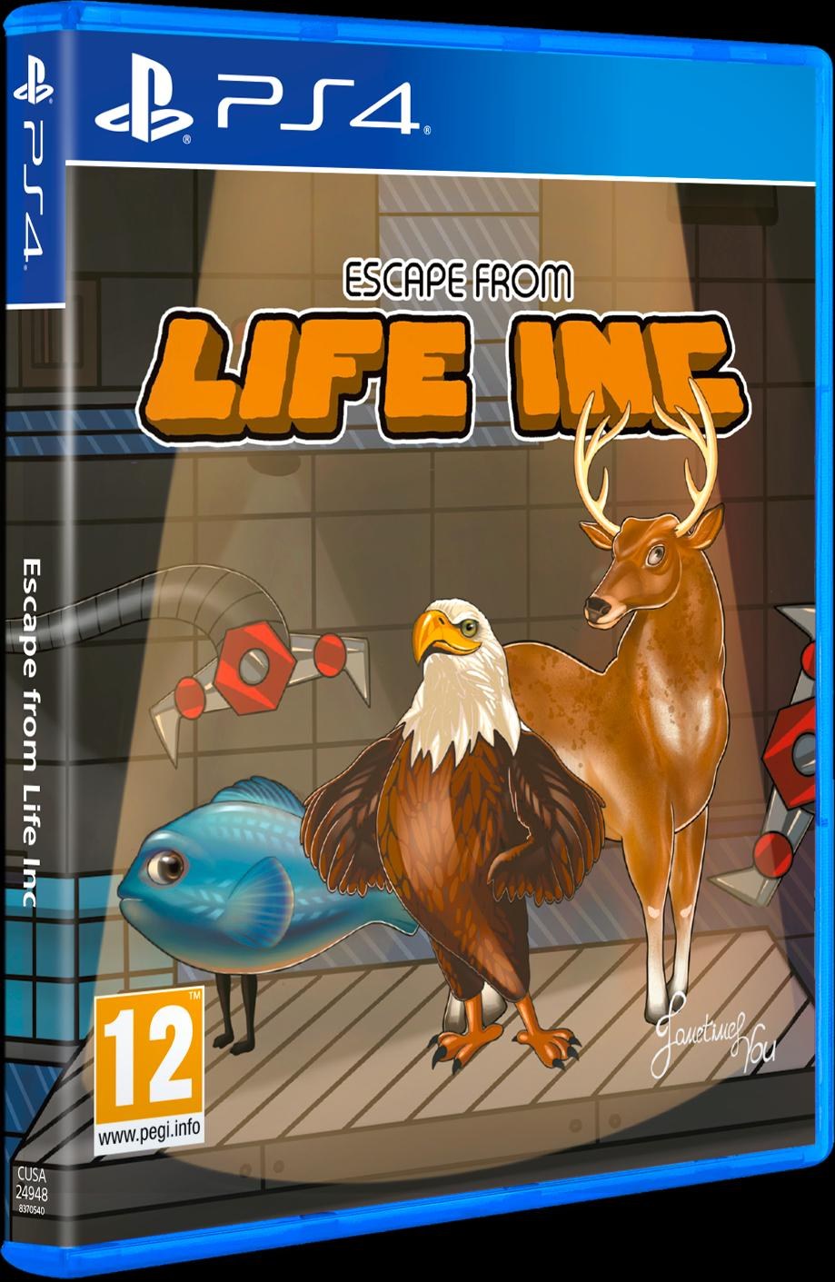 Portada de Escape from Life Inc para PS4 (PAL España)