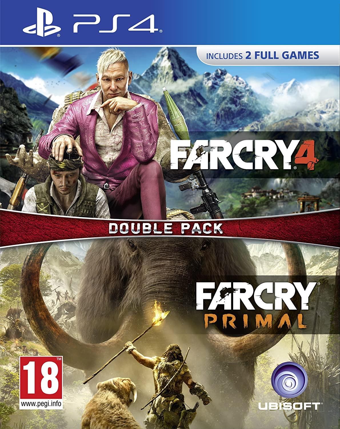 Portada de Far Cry Primal and Far Cry 4 Double Pack para PS4 (PAL España)