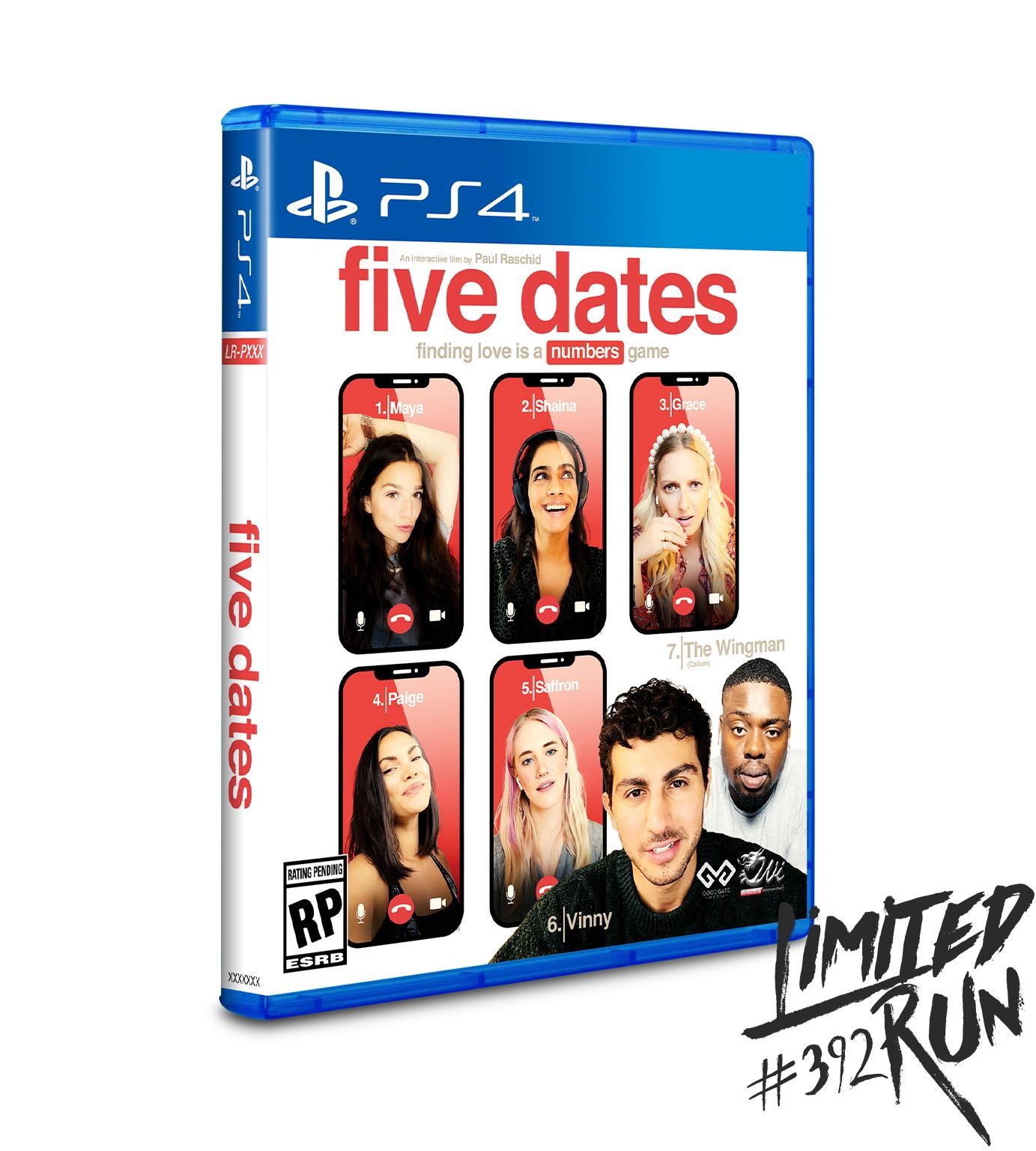 Portada de Five Dates para PS4 (NTSC USA)
