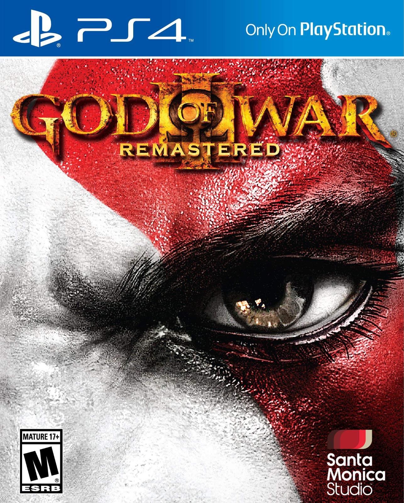 Portada de God of War III: Remastered para PS4 (NTSC USA)