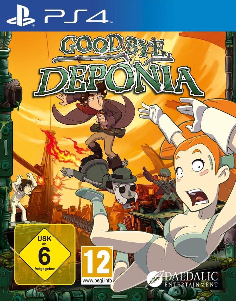 Portada de Goodbye Deponia para PS4 (PAL España)