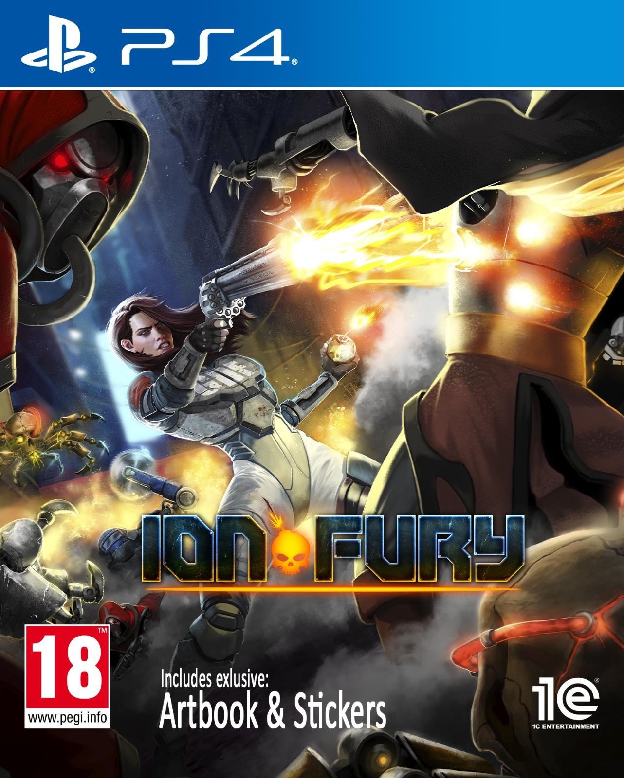Portada de Ion Fury para PS4 (PAL España)
