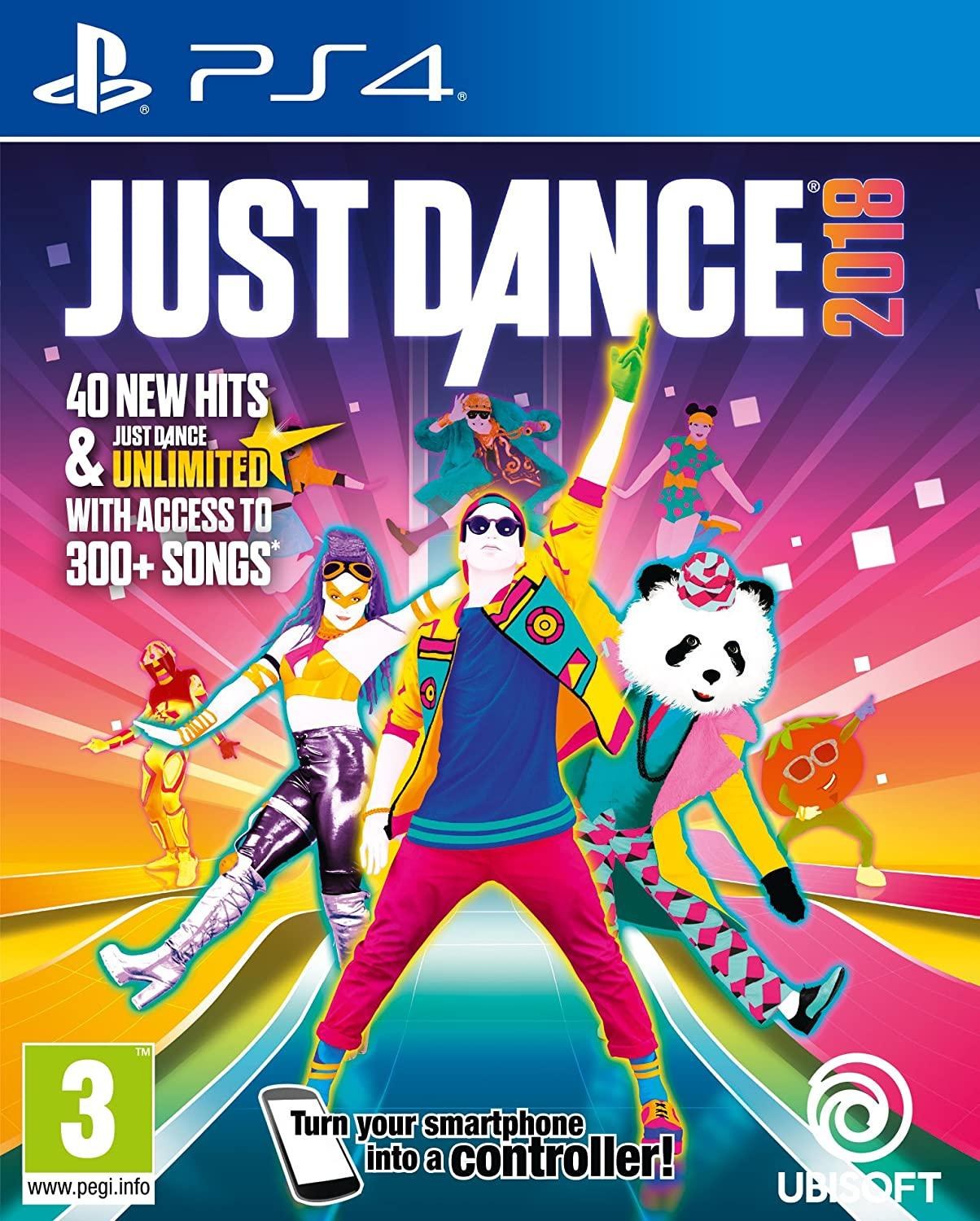 Portada de Just Dance 2018 para PS4 (PAL España)