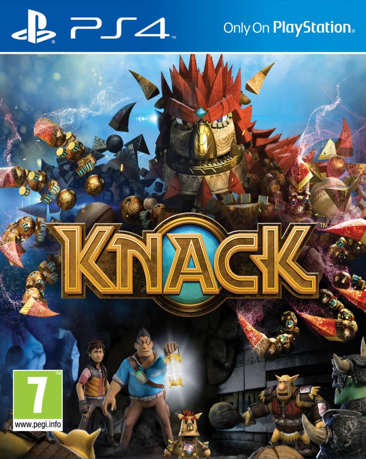 Portada de Knack para PS4 (PAL España)