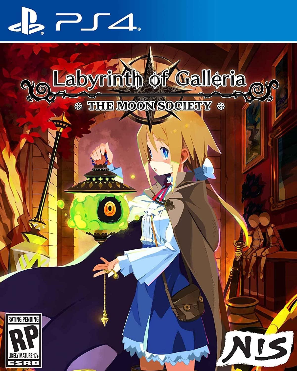 Portada de Labyrinth of Galleria: The Moon Society para PS4 (NTSC USA)