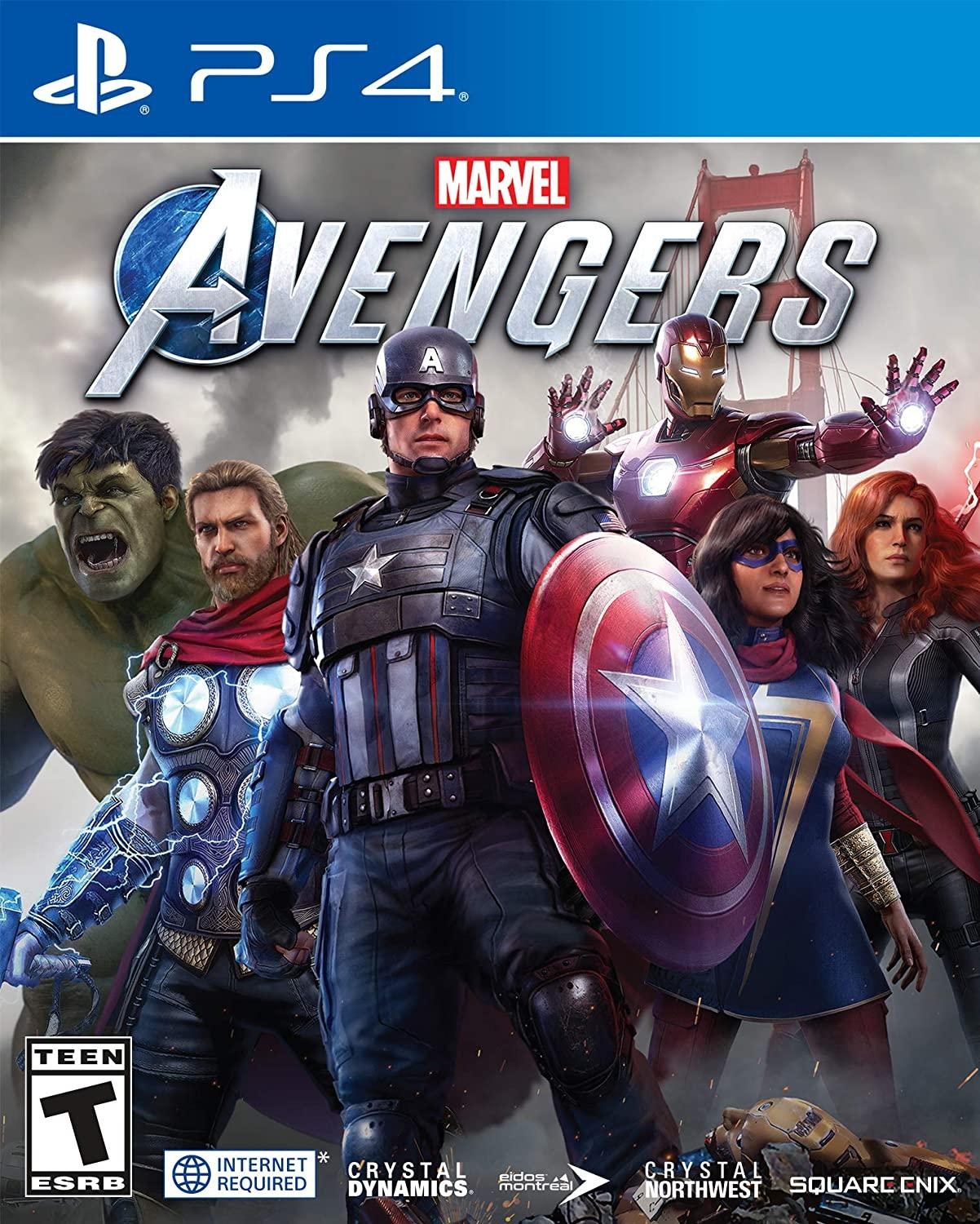 Portada de Marvel Avengers para PS4 (NTSC USA)