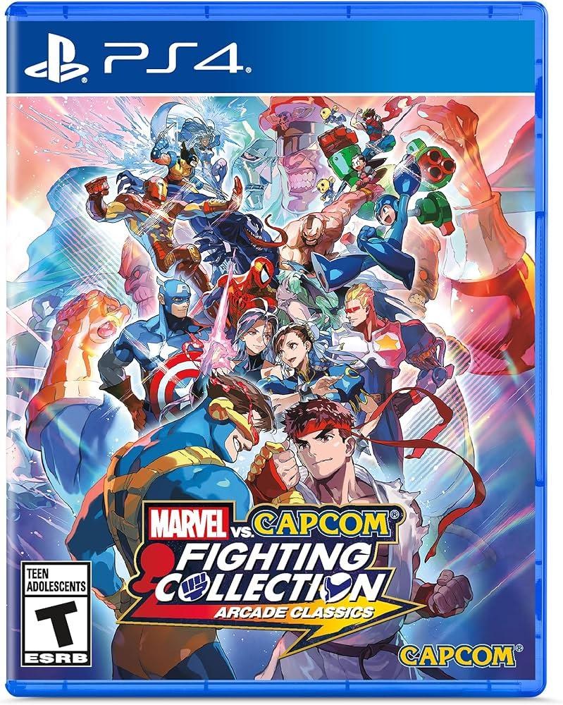 Portada de Marvel Vs. Capcom Fighting Collection: Arcade Classics para PS4 (NTSC USA)