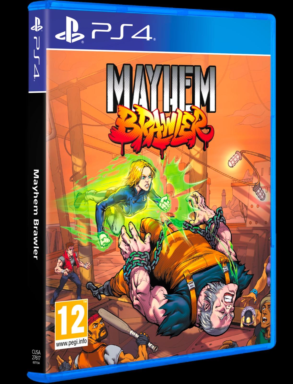 Portada de Mayhem Brawler para PS4 (PAL España)