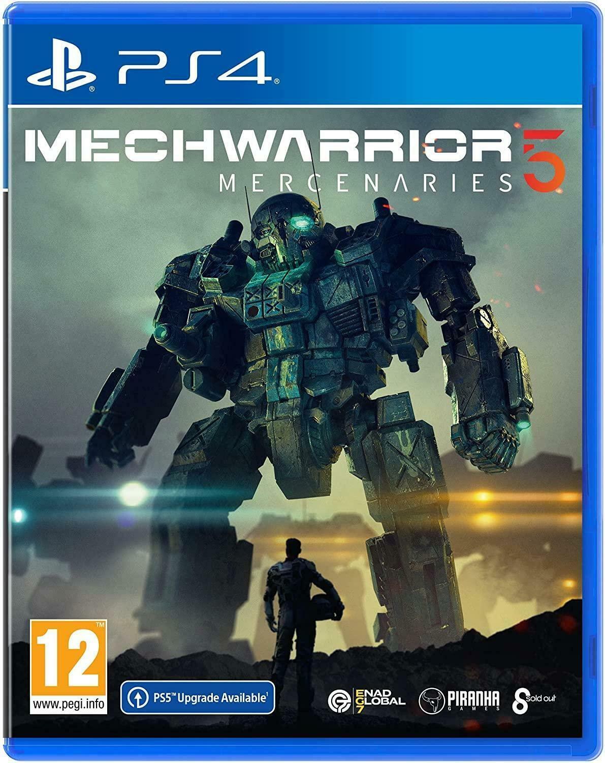 Portada de MechWarrior 5: Mercenaries para PS4 (PAL España)