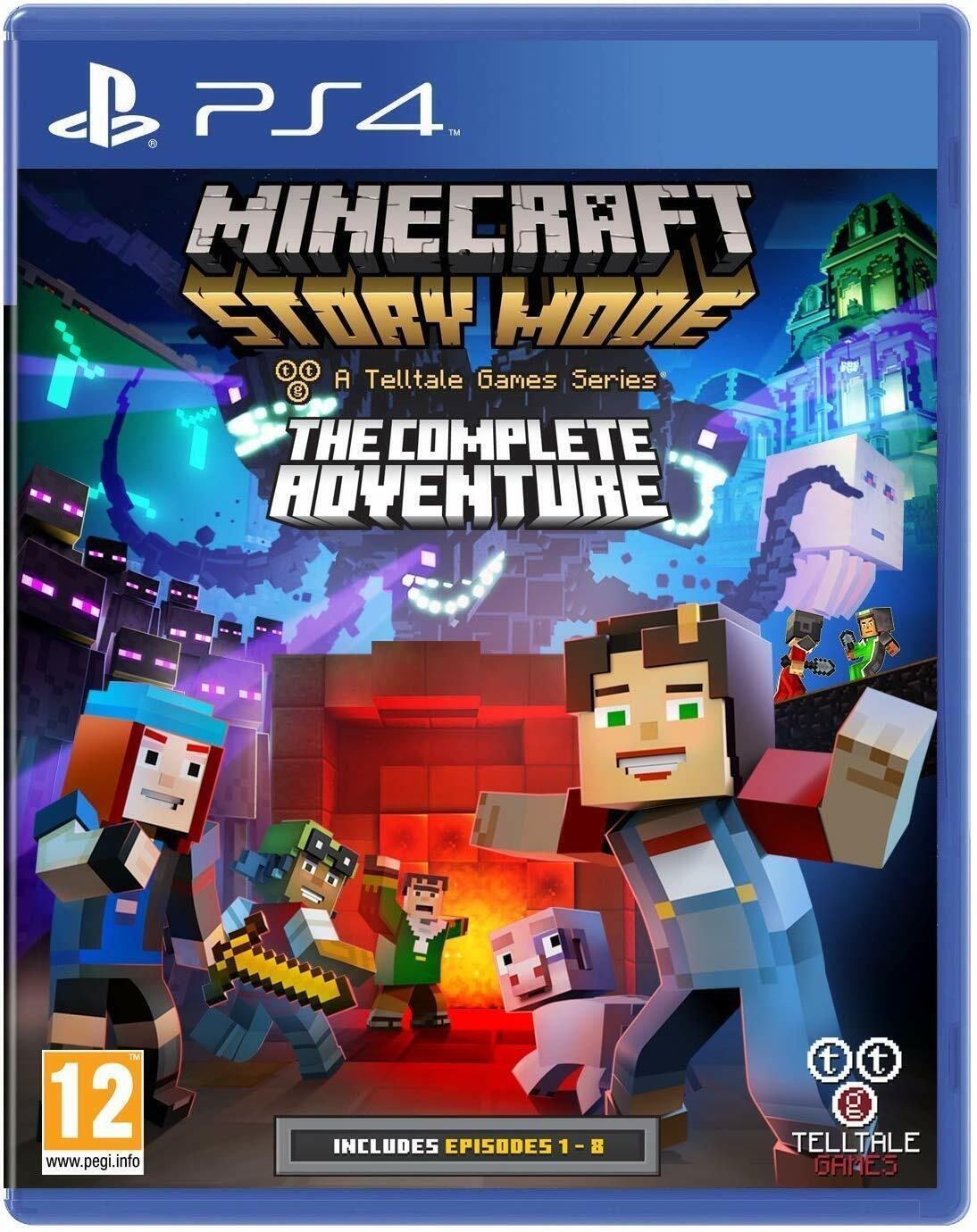 Portada de Minecraft Story Mode The Complete Adventure para PS4 (PAL España)