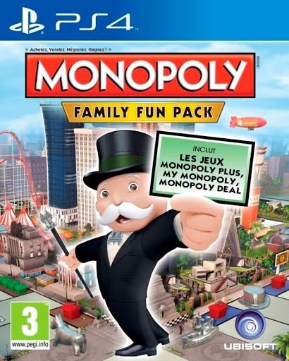 Portada de Monopoly Family Fun Pack para PS4 (PAL España)