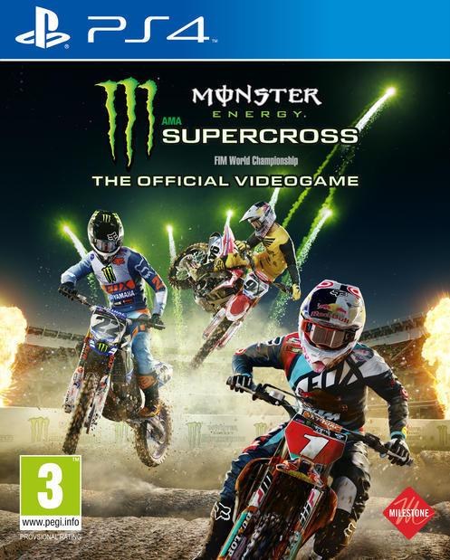 Portada de Monster Energy Supercross para PS4 (PAL España)