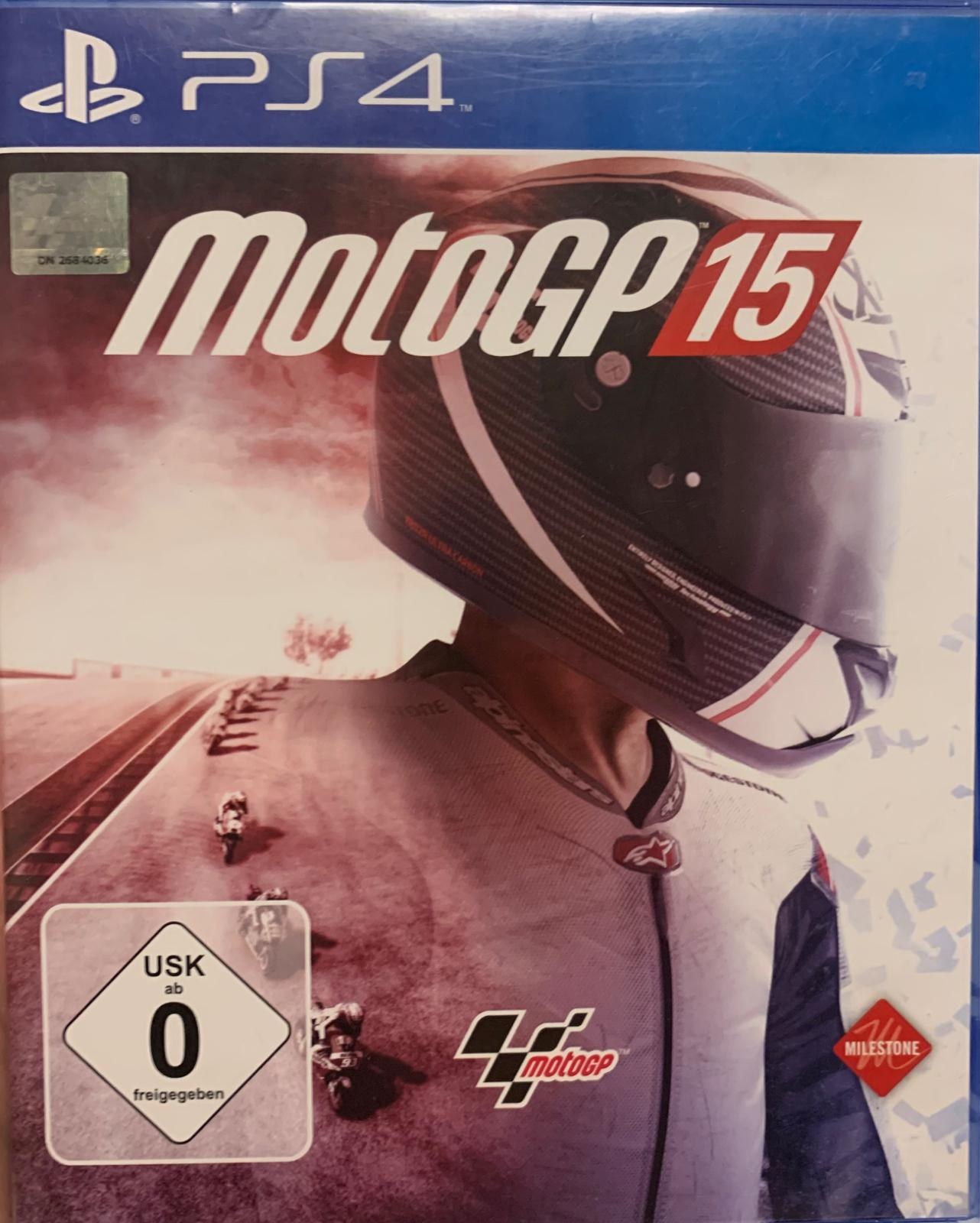 Portada de MotoGP 15 para PS4 (PAL España)