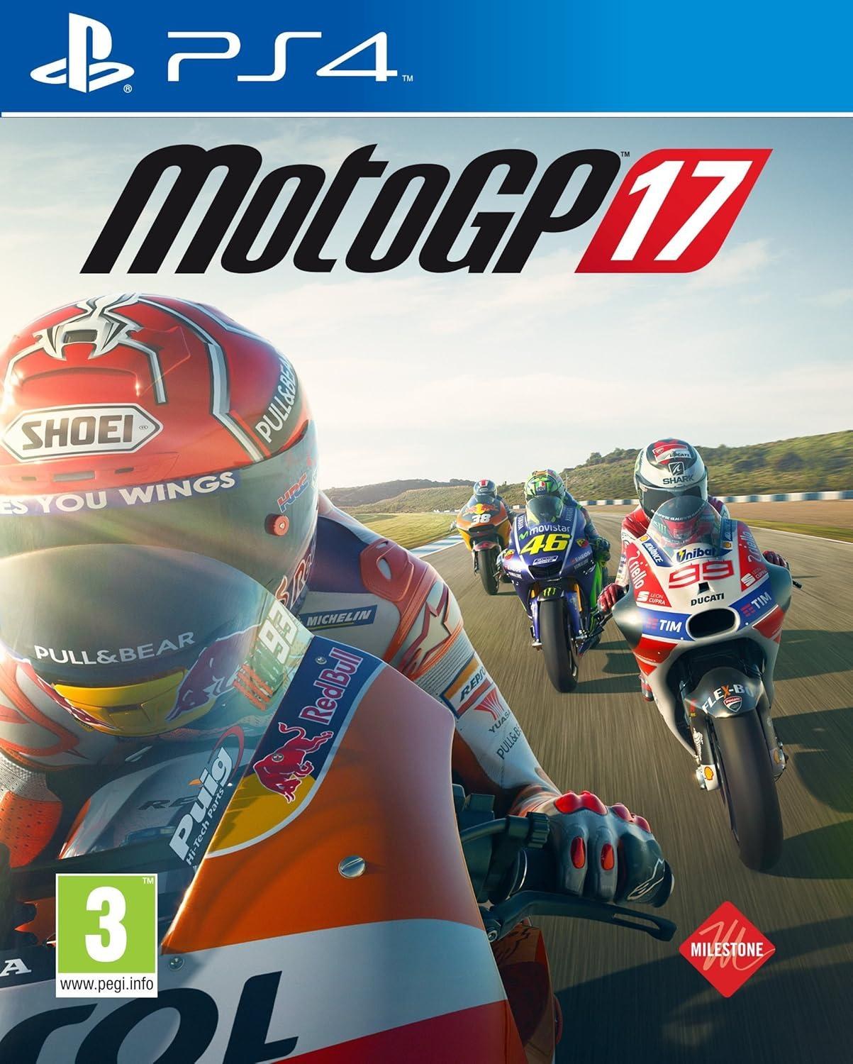 Portada de MotoGP 17 para PS4 (PAL España)