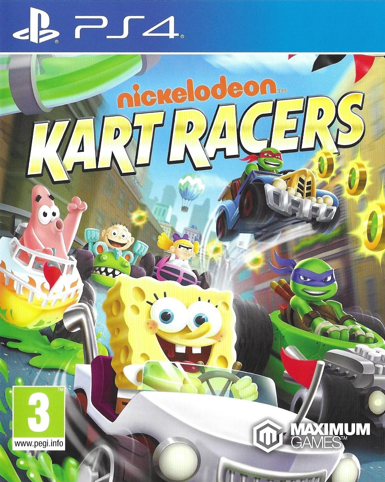 Portada de Nickelodeon Kart Racers para PS4 (PAL España)
