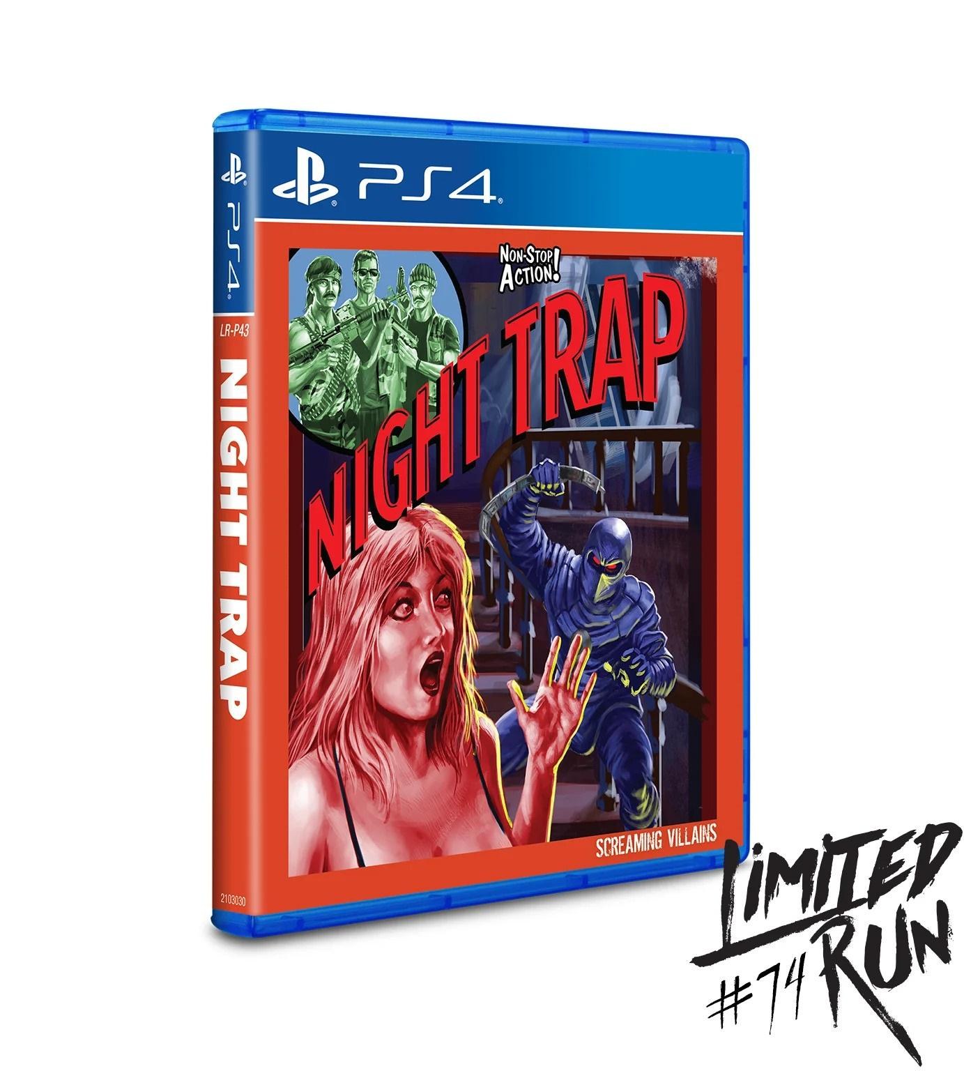 Portada de Night Trap para PS4 (NTSC USA)