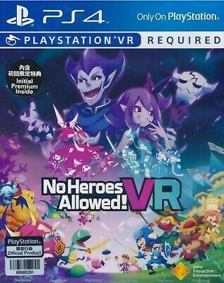 Portada de No Heroes Allowed! VR para PS4 (NTSC USA)