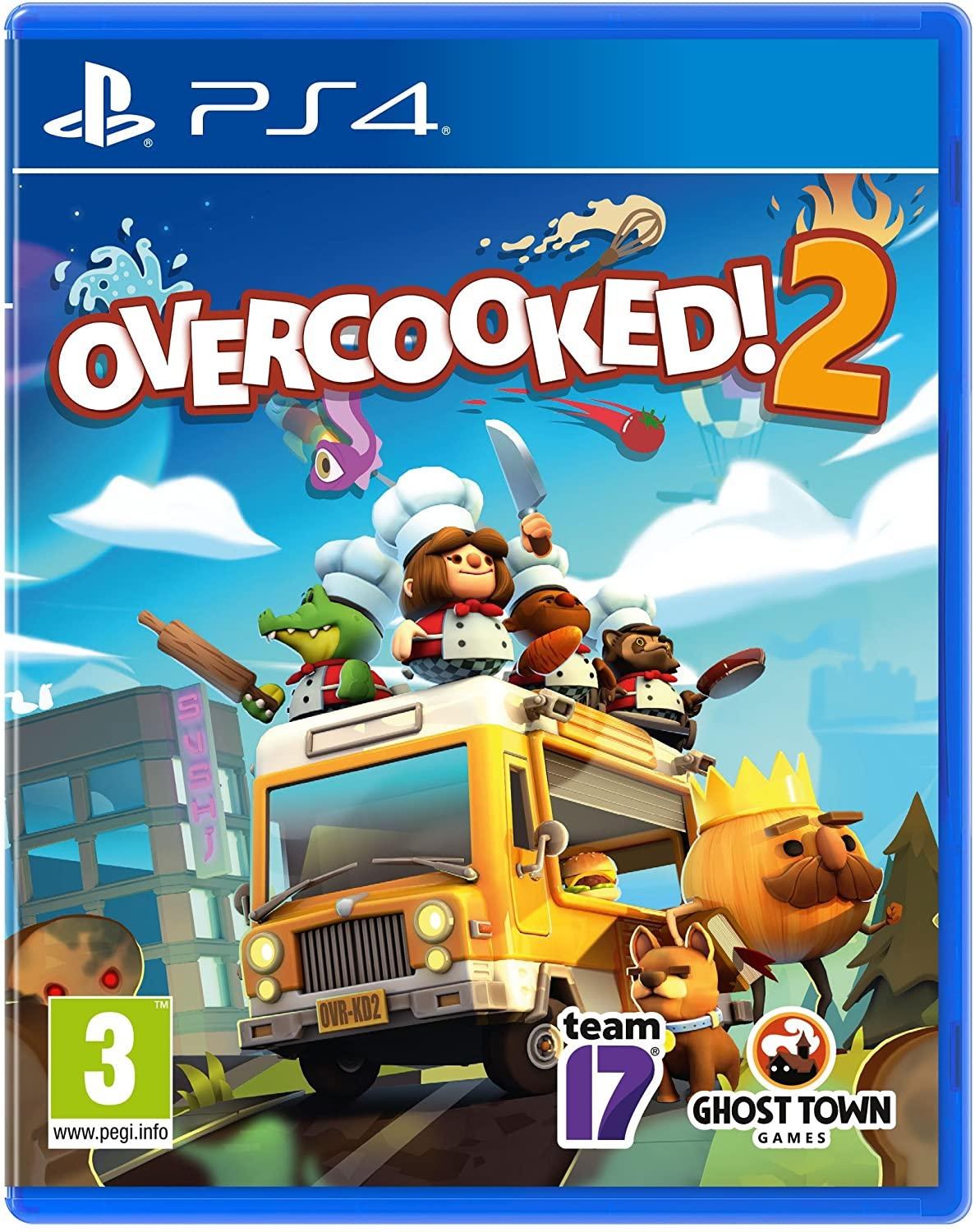 Portada de Overcooked 2 para PS4 (PAL España)