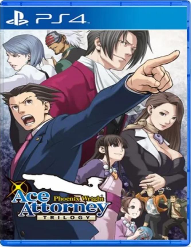 Portada de Phoenix Wright: Ace Attorney Trilogy para PS4 (NTSC USA)