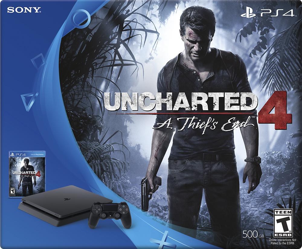 Portada de Playstation 4 500GB Console Uncharted 4 Bundle para PS4 (NTSC USA)