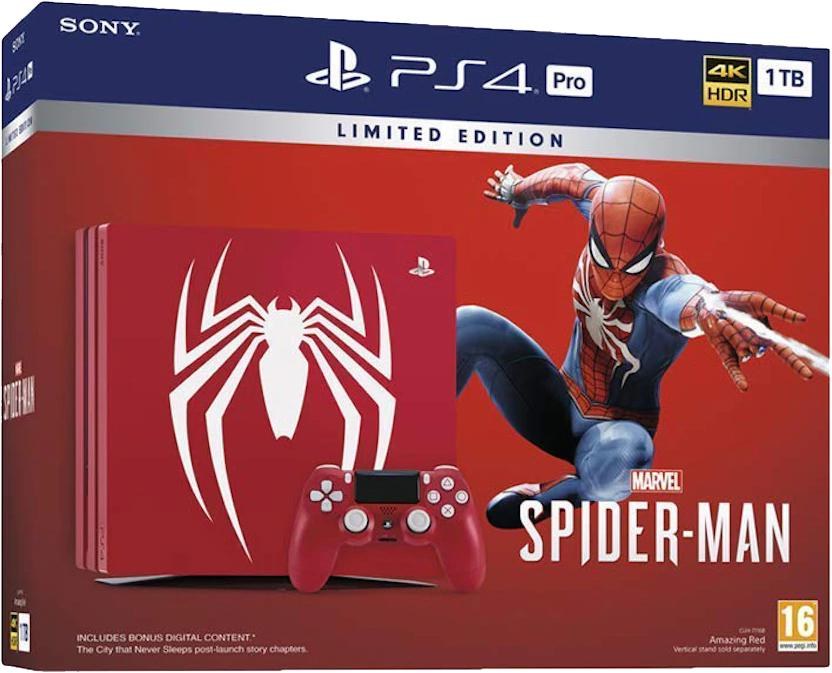 Portada de Playstation 4 Pro 1TB Spiderman Console para PS4 (PAL España)