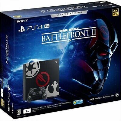 Portada de Playstation 4 Pro 1TB Star Wars Battlefront II Console Estándar para PS4 (JP)